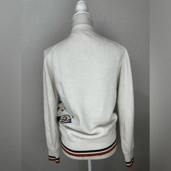 MarniWOOL-CASHMERE BLEND CARDIGAN WITH JACQUARD DRAGON size S-M